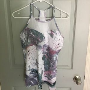 Tie dye Fabletics Razorback tank top